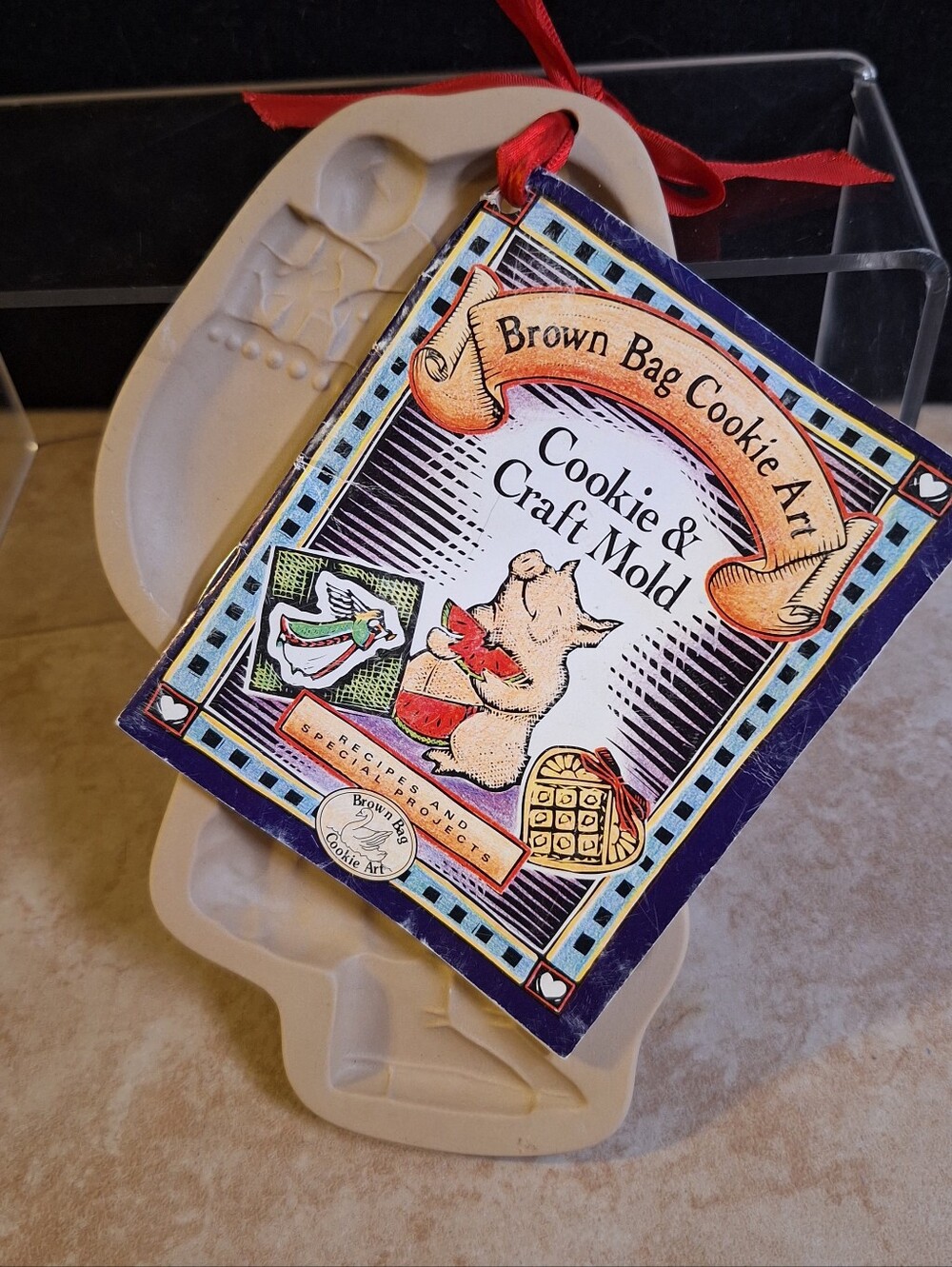 Brown Bag Cookie Art Cookie And Craft Mold 1995 St. Nicholas B506 Recipe Book 7"